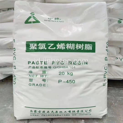 JUNZHENG Merek Pasta PVC Resin P450 Untuk Kulit Buatan